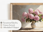 Pink Hydrangea Frame TV Art