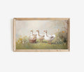 Geese & Easter Egg Basket Frame TV Art