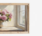 Pink Hydrangea Frame TV Art