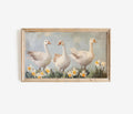 Geese & Daffodils Frame TV Art