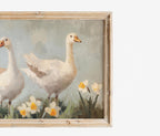 Geese & Daffodils Frame TV Art