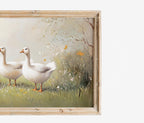 Geese & Easter Egg Basket Frame TV Art