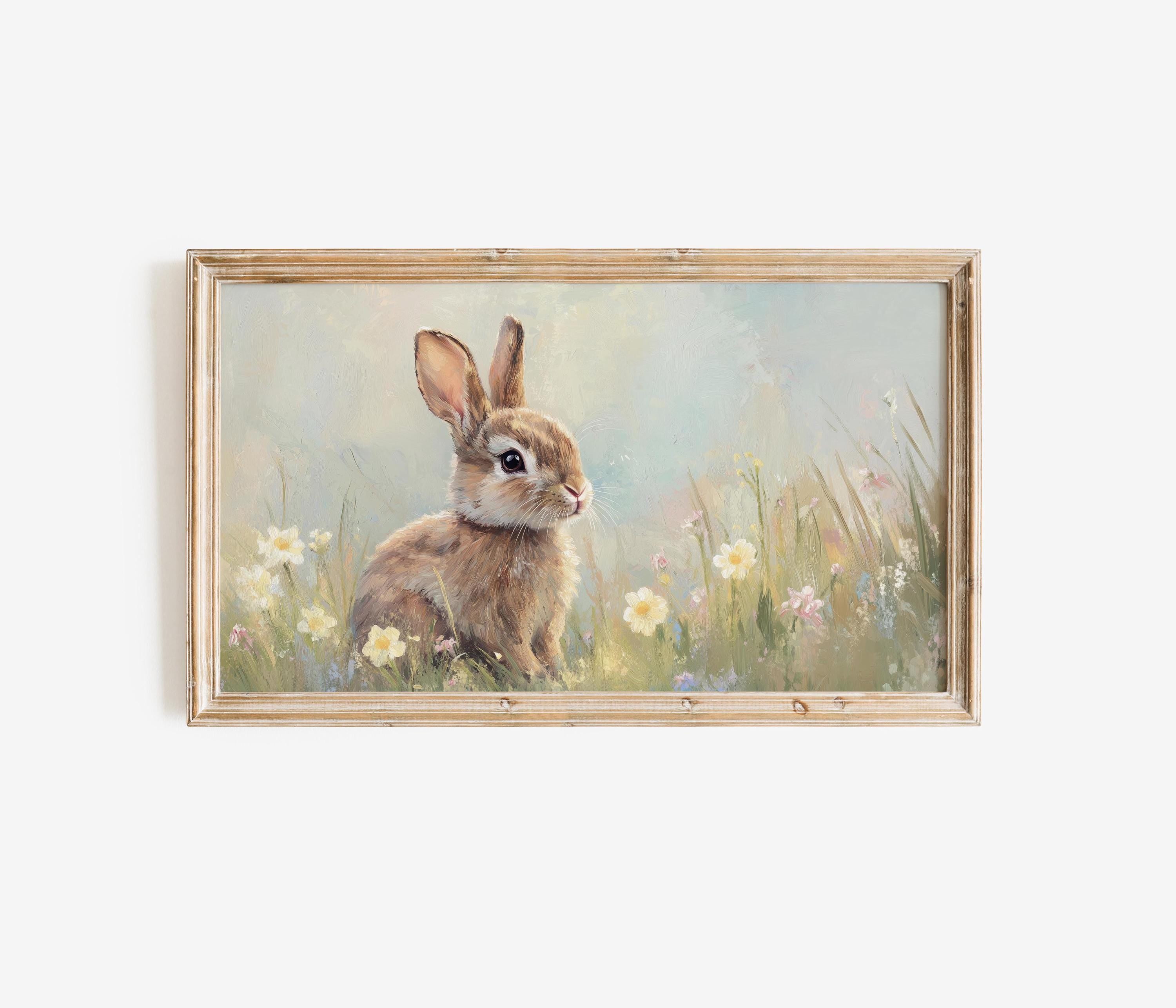 Spring Bunny Frame TV Art