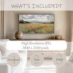 Poppy Field Frame TV Art