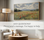 Poppy Field Frame TV Art