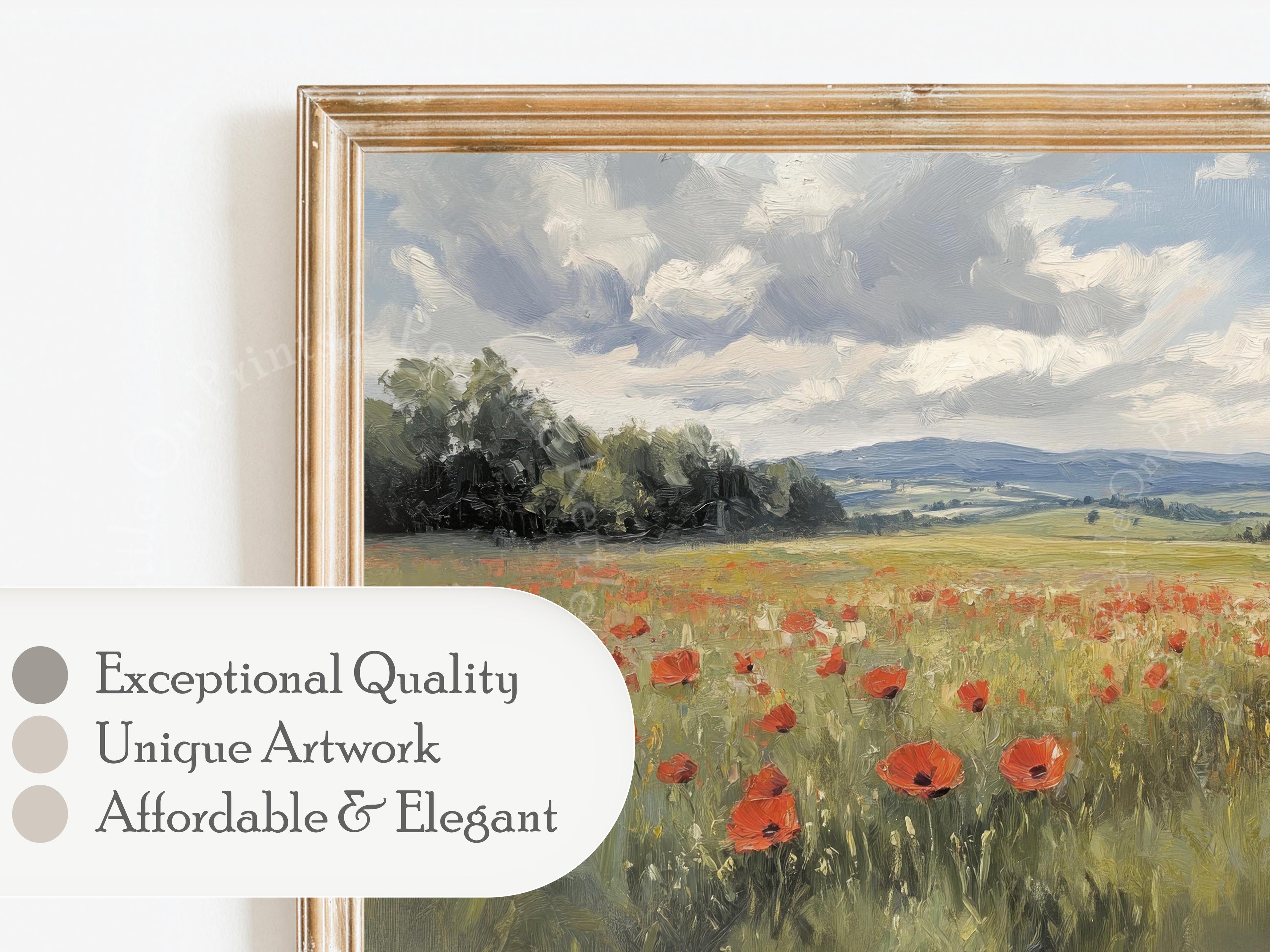 Poppy Field Frame TV Art