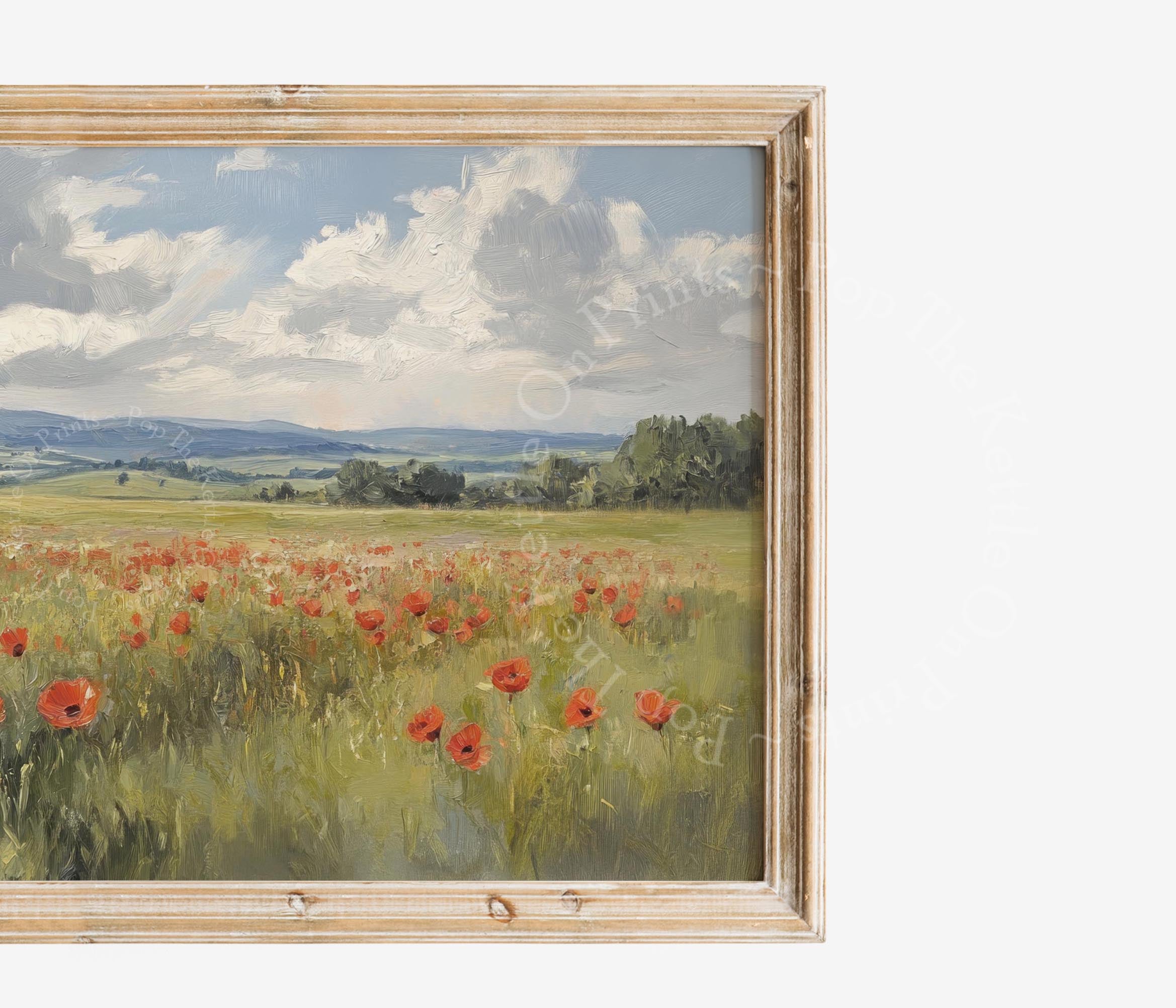 Poppy Field Frame TV Art
