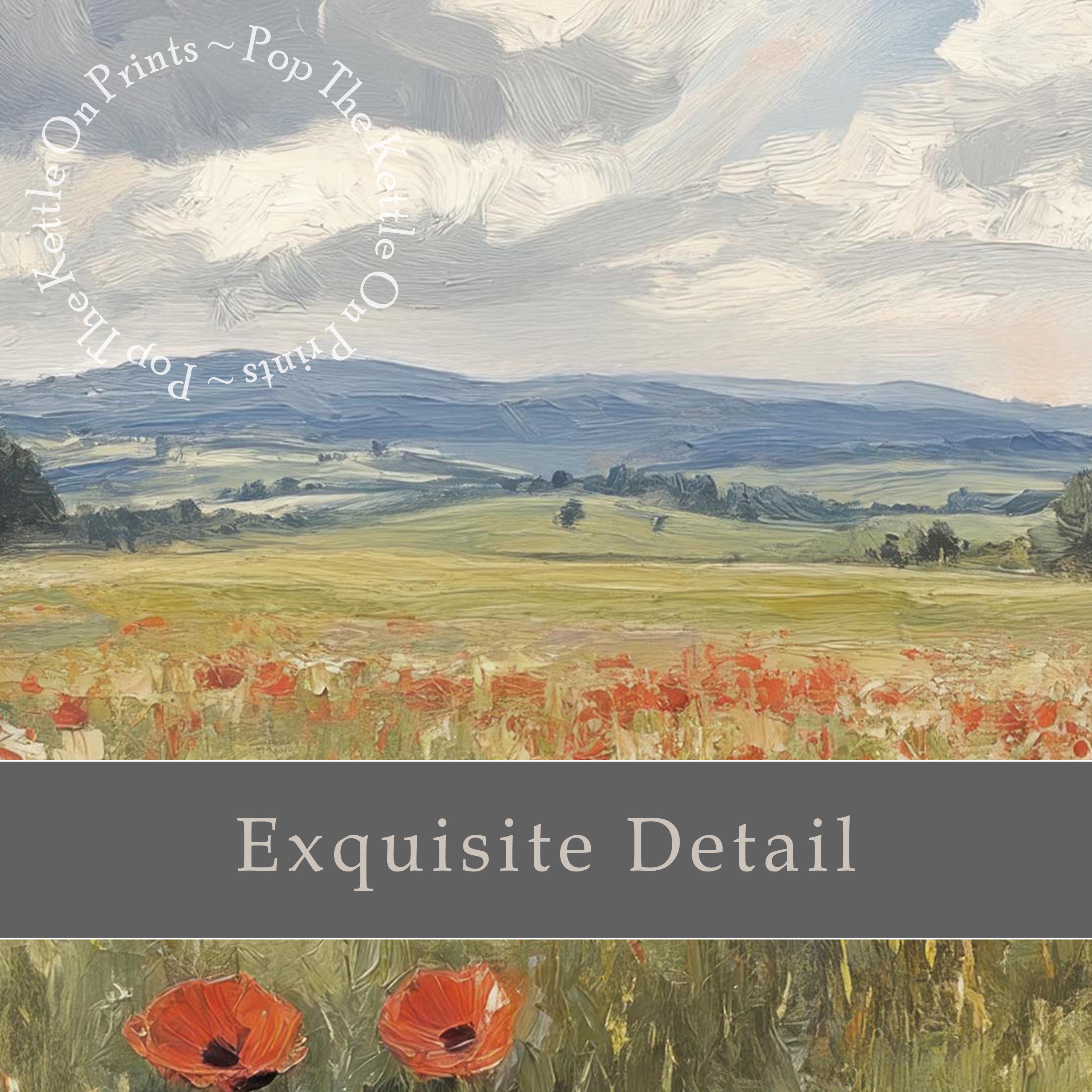 Poppy Field Frame TV Art
