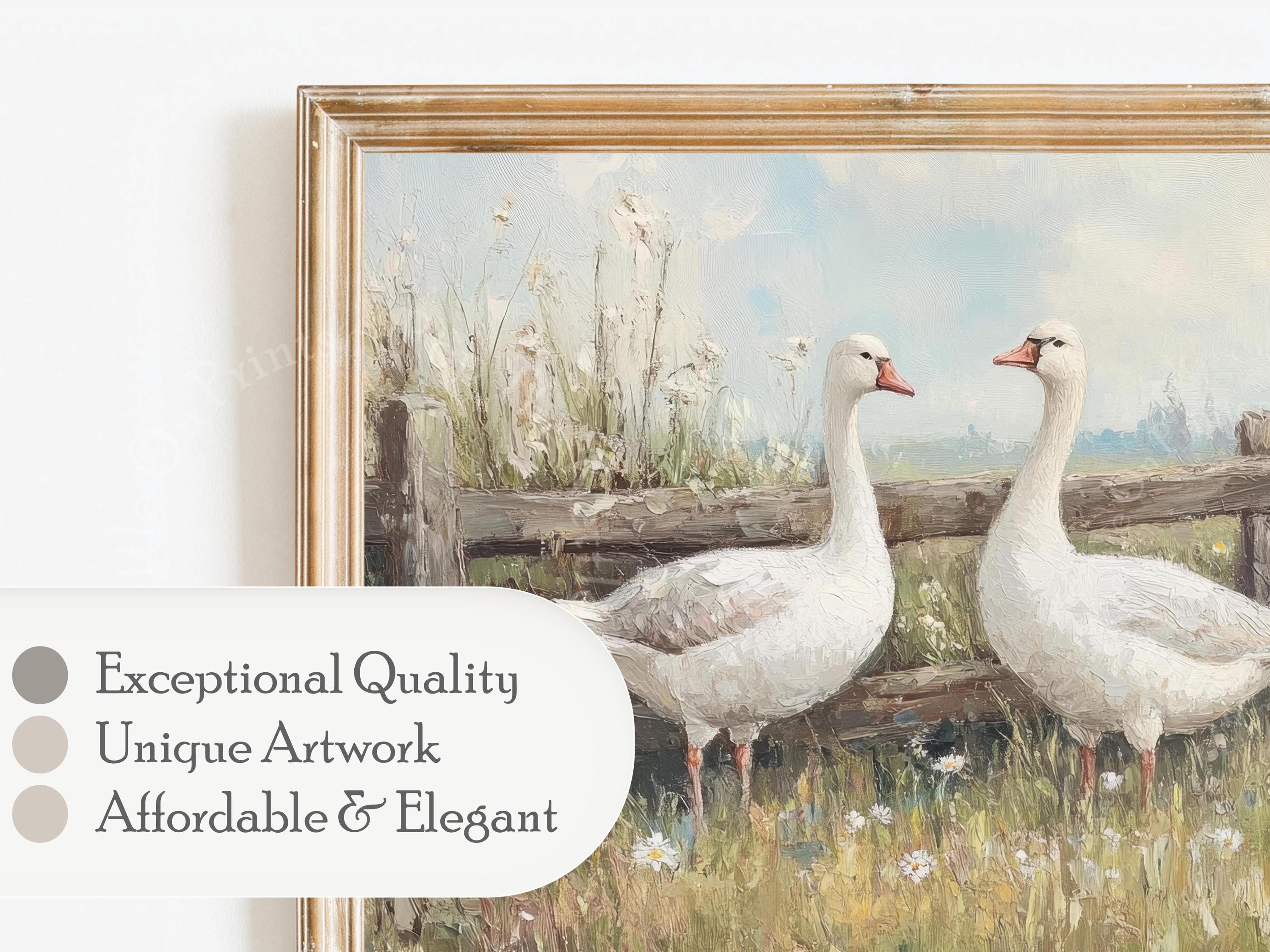 Three Geese Easter Frame TV Art