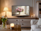 Pink Hydrangea Frame TV Art