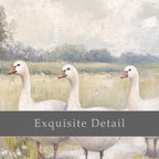 Geese In Meadow Frame TV Art