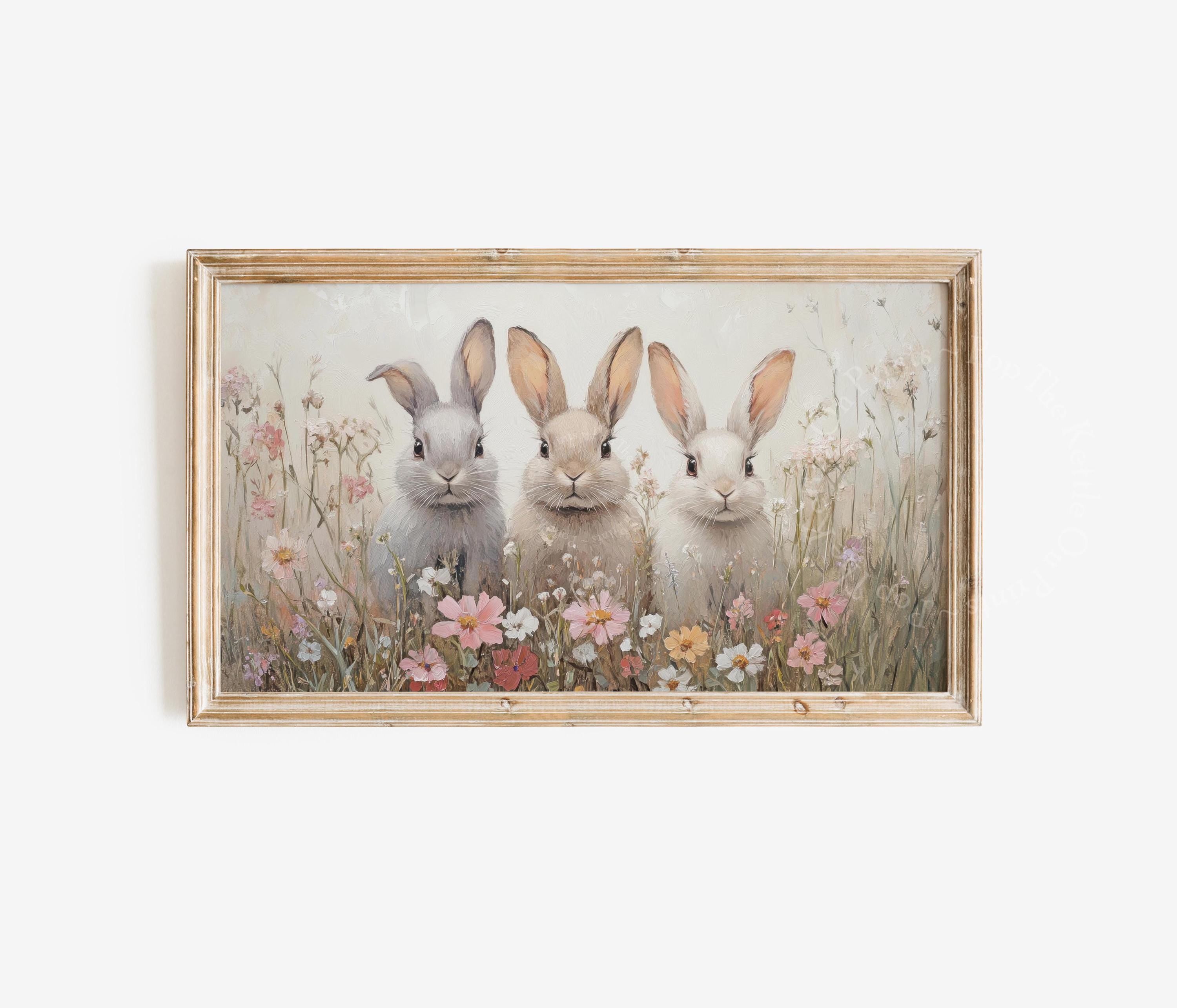 Easter Bunnies Frame TV Art