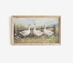 Three Geese Easter Frame TV Art