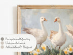Geese & Daffodils Frame TV Art